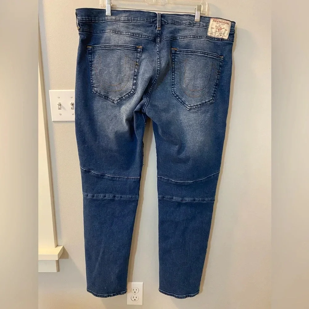 True Religion Rocco Moto Relaxed Skinny blue size 40.